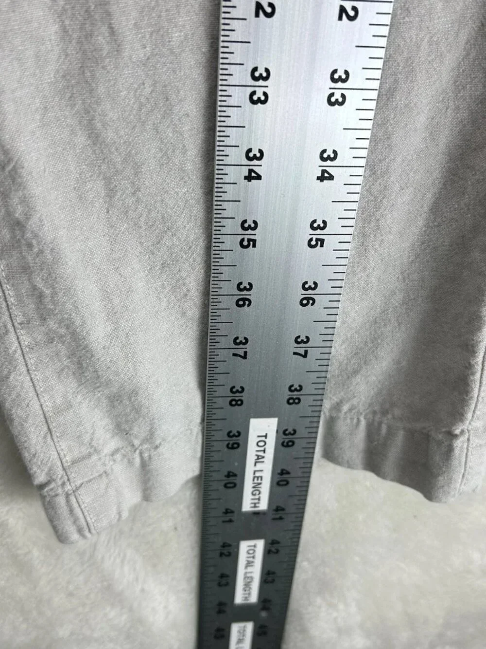 Banana Republic Linen Blend Pants Men's Tan 35x32 Straight Leg “Read”